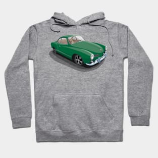 karmann ghia in dark green Hoodie